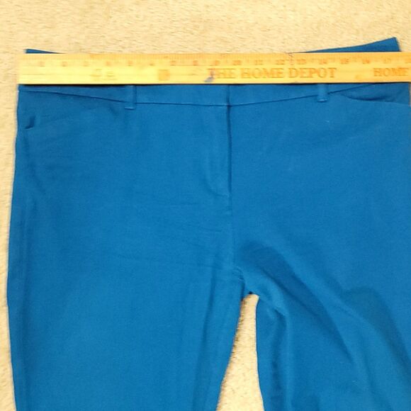 7th Avenue Pants Womens 12 Blue Pull On Tapered Leg Ankle Career Pant 35Wx25L - Picture 5 of 11
